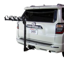 Saris Bike Rack, Grand Slam Hitch Car Rack, Universal Hitch, Hatch Access, Carries 4 Bicycles, Black
