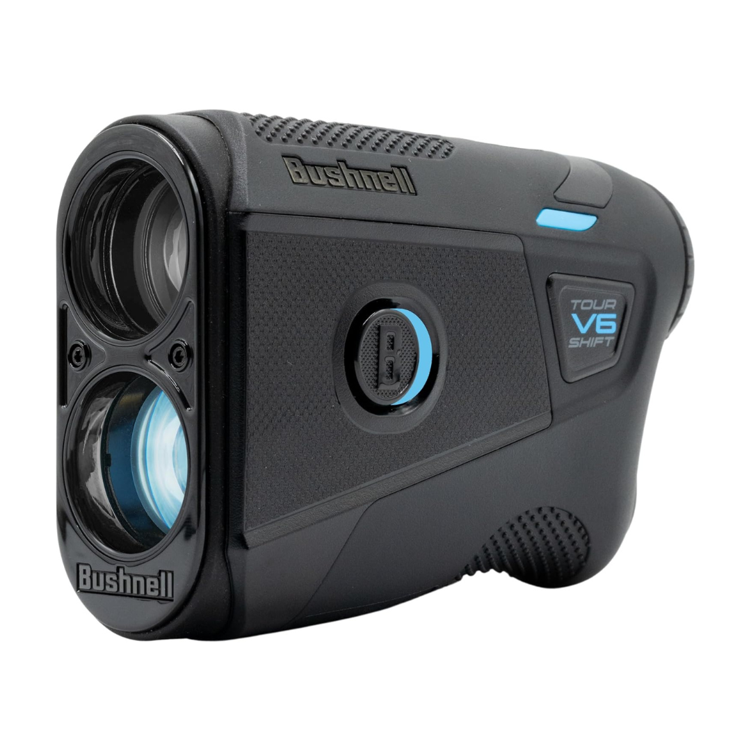 Bushnell Golf Tour V6 Shift Rangefinder – Slope with Visual JOLT, Magnetic Cart Mount, IPX6 Weatherproof, 1300 Yard Range, Tournament Legal