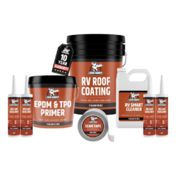 Liquid Rubber RV Roof Coating Solar Reflective Sealant Waterproof Trailer Roof Repair Kit