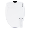 Brondell Bidet Toilet Seat S1400, Smart Toilet Seat, Dual Stainless-Steel, Self-Cleaning Nozzle, Round