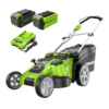 Greenworks 40V 20" Twin Blade Mower, 4.0Ah + 2.0Ah Battery