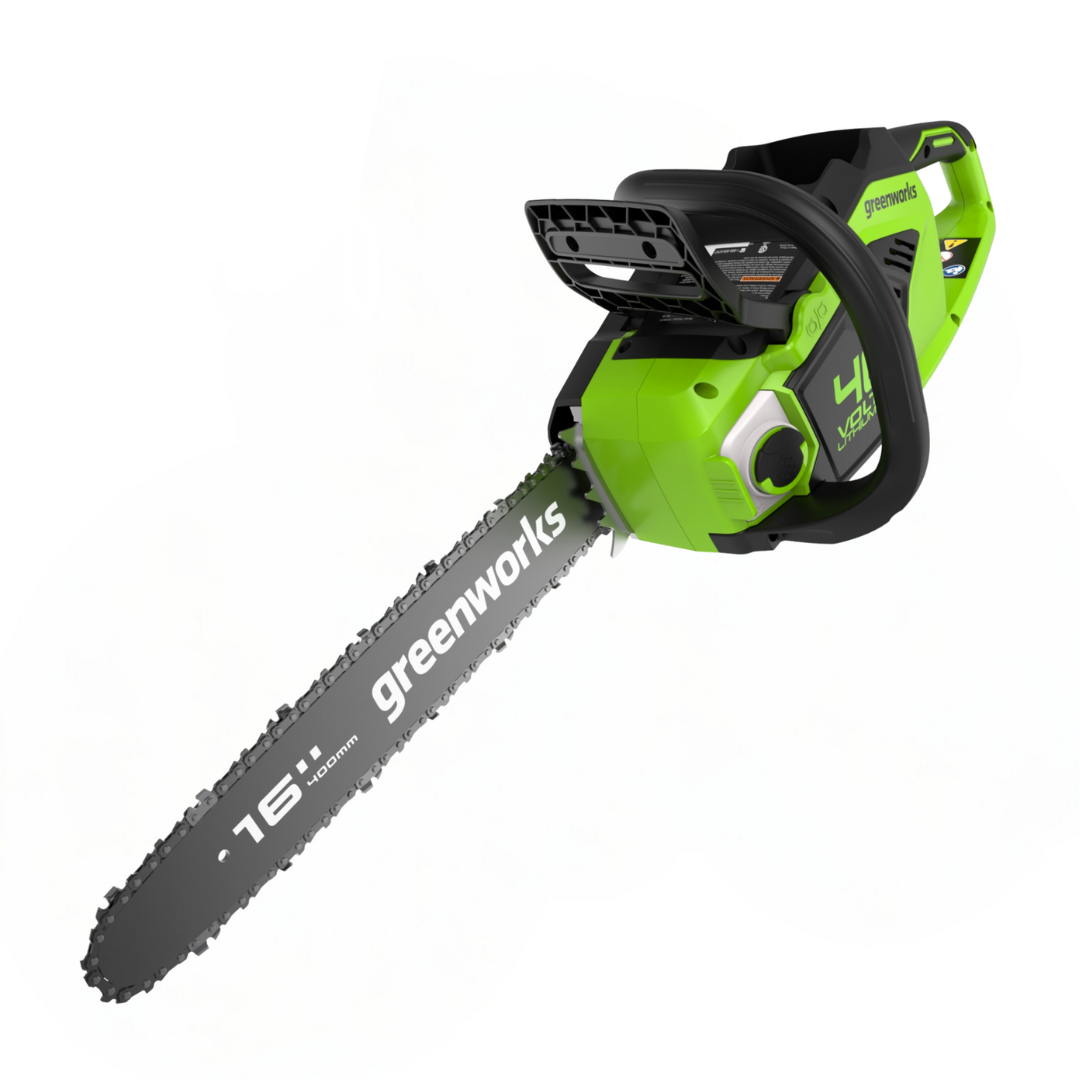 Greenworks 40V 16" Brushless Cordless Chainsaw (Gen 2) (Great For Tree Felling, Limbing, Pruning, and Firewood / 75+ Compatible Tools), Tool Only