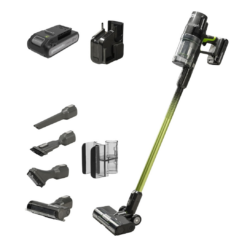 Greenworks 24V Cordless Battery Green Stick Vacuum w/ 4.0Ah USB-C Battery & Charger