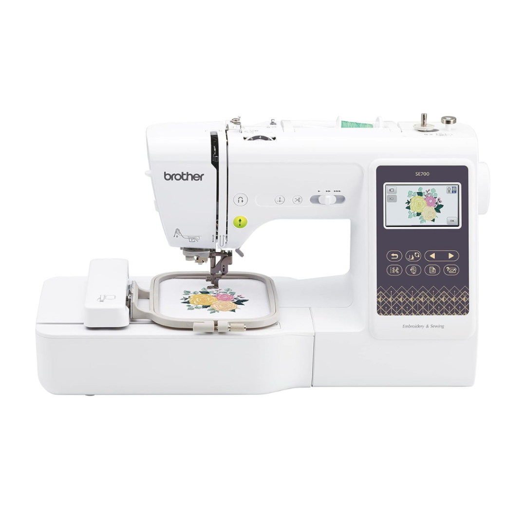 Brother SE700 Sewing and Embroidery Machine, White