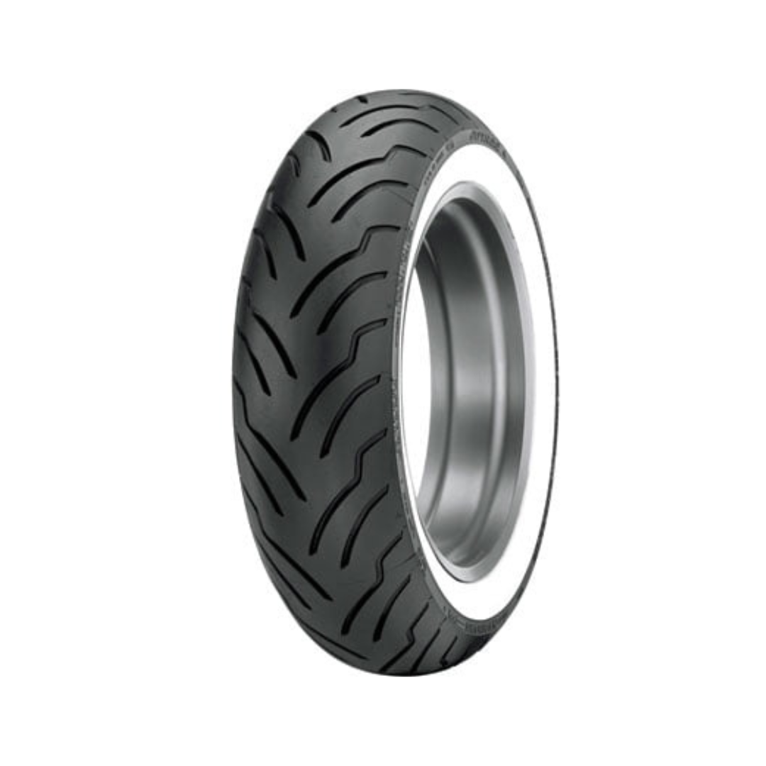 MU85B-16 (77H) Dunlop American Elite Rear Motorcycle Tire Wide White Wall for Harley-Davidson Road King FLHR (ABS) 2008