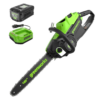 Greenworks 80V 16" Brushless Cordless Chainsaw, 75+ Compatible Tools, 2.5Ah Battery and Charger Included