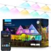 Govee Permanent Outdoor Lights, Smart RGBIC Outdoor Lights with 75 Scene Modes, 150ft with 108 LED Lights, IP67 Waterproof, White