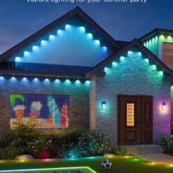 Govee Permanent Outdoor Lights, Smart RGBIC Outdoor Lights with 75 Scene Modes, 150ft with 108 LED Lights, IP67 Waterproof, White
