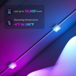 Govee Permanent Outdoor Lights, Smart RGBIC Outdoor Lights with 75 Scene Modes, 150ft with 108 LED Lights, IP67 Waterproof, White