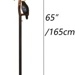 Bieye L10882 Ravens Sitting on Bare Tree Branch Against Full Moon Tiffany Style Stained Glass Floor Lamp, 4-Light, 65 inches Tall (Dark Blue)