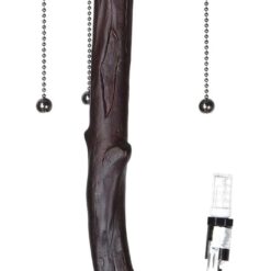 Bieye L10882 Ravens Sitting on Bare Tree Branch Against Full Moon Tiffany Style Stained Glass Floor Lamp, 4-Light, 65 inches Tall (Dark Blue)