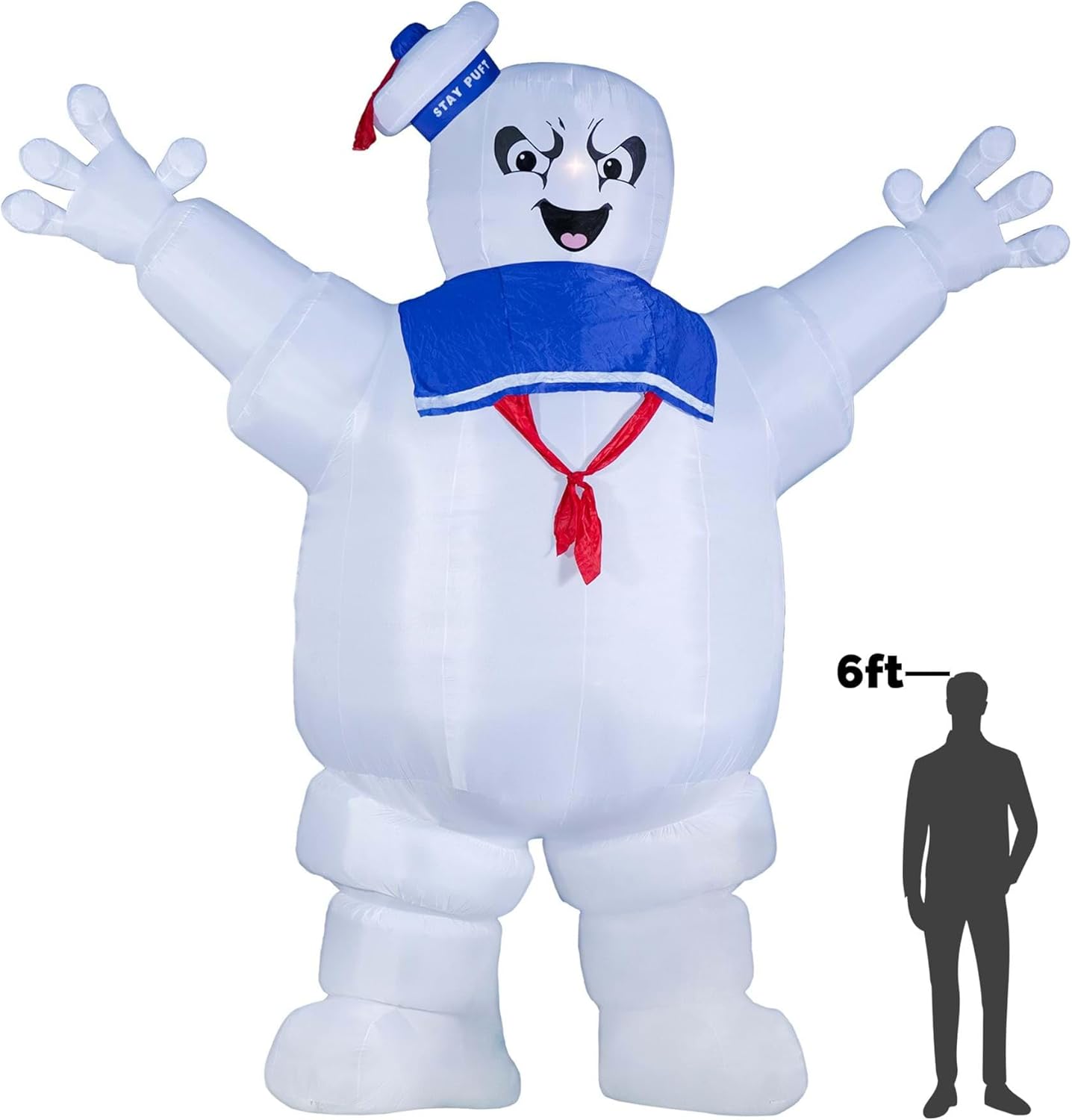 Fun Costumes Ghostbusters Inflatable Stay Puft Marshmallow Man Outdoor Halloween Decoration