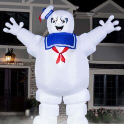 Fun Costumes Ghostbusters Inflatable Stay Puft Marshmallow Man Outdoor Halloween Decoration
