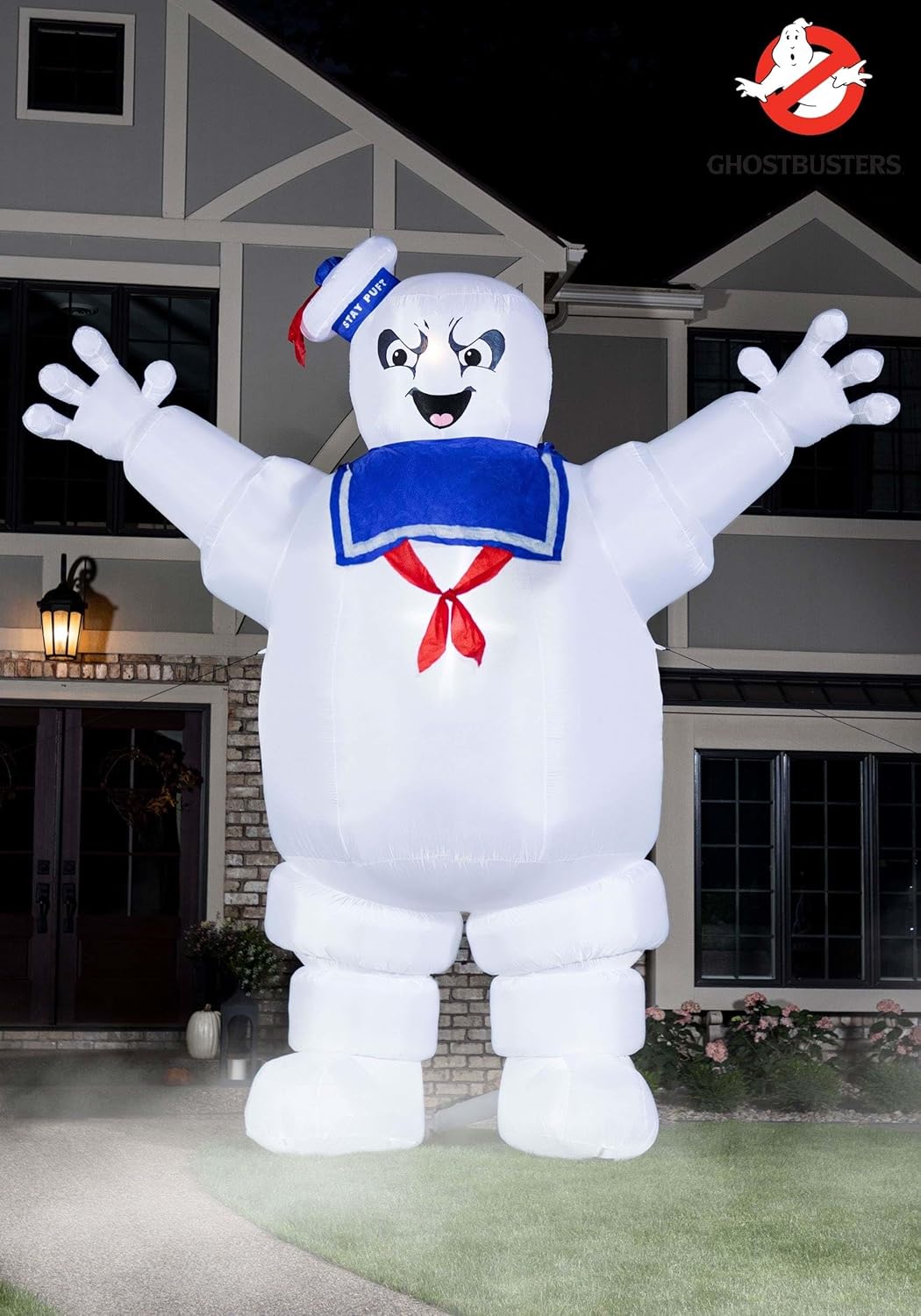 Fun Costumes Ghostbusters Inflatable Stay Puft Marshmallow Man Outdoor Halloween Decoration