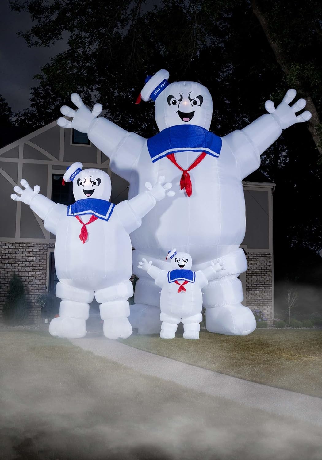 Fun Costumes Ghostbusters Inflatable Stay Puft Marshmallow Man Outdoor Halloween Decoration