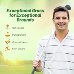 Outsidepride PC2.0 (Penncross) Creeping Bent Grass Seed – 25 lbs. Premium Golf Course Grade, Dense, Wear-Resistant Turf Grass Seeds