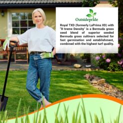 Outsidepride Royal TXD Bermuda Grass Seed Blend - 25 lbs. Warm Season, Fast Growing Turf Grass Seeds: Heat & Drought Tolerant