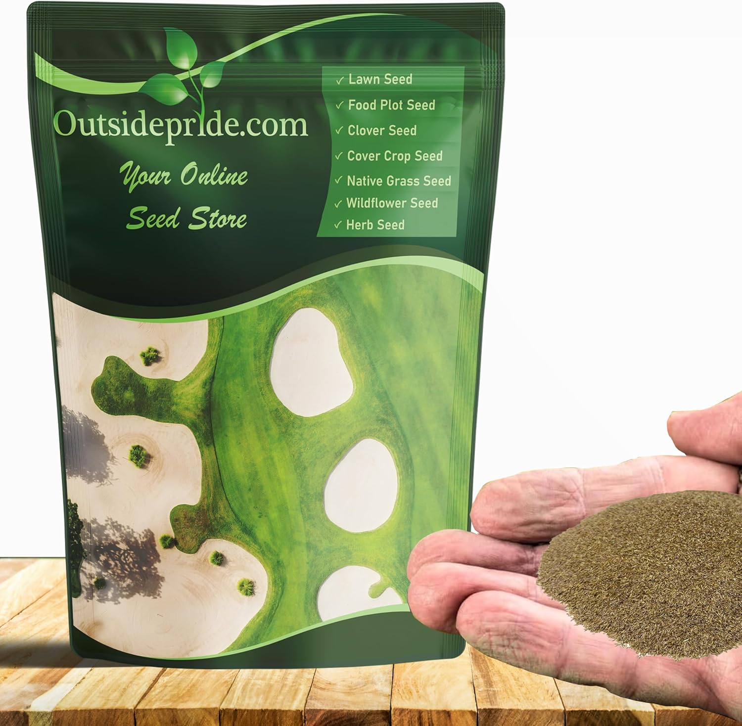Outsidepride Crystal Bluelinks Creeping Bent Grass Seed - 25 lbs. Dense Turf Grass