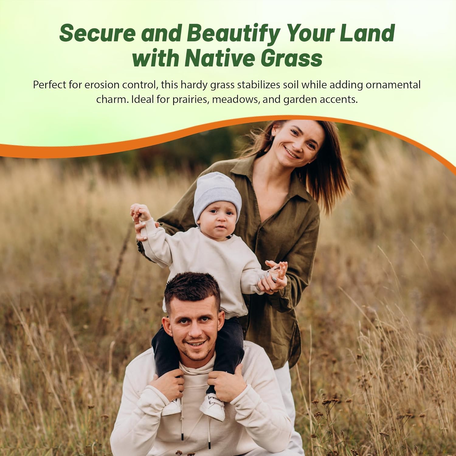 Outsidepride Perennial Andropogon Big Bluestem Grass Seed - 25 lbs. Warm Season, Drought Resistant, Native Prairie Grass Seed