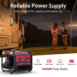 PowerSmart 4400-Watt Gas Powered Inverter Generator for Outdoor and Home Use, EPA Compliant