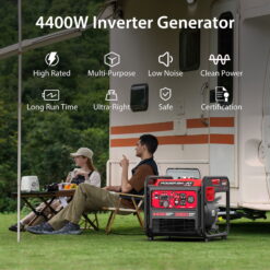 PowerSmart 4400-Watt Gas Powered Inverter Generator for Outdoor and Home Use, EPA Compliant