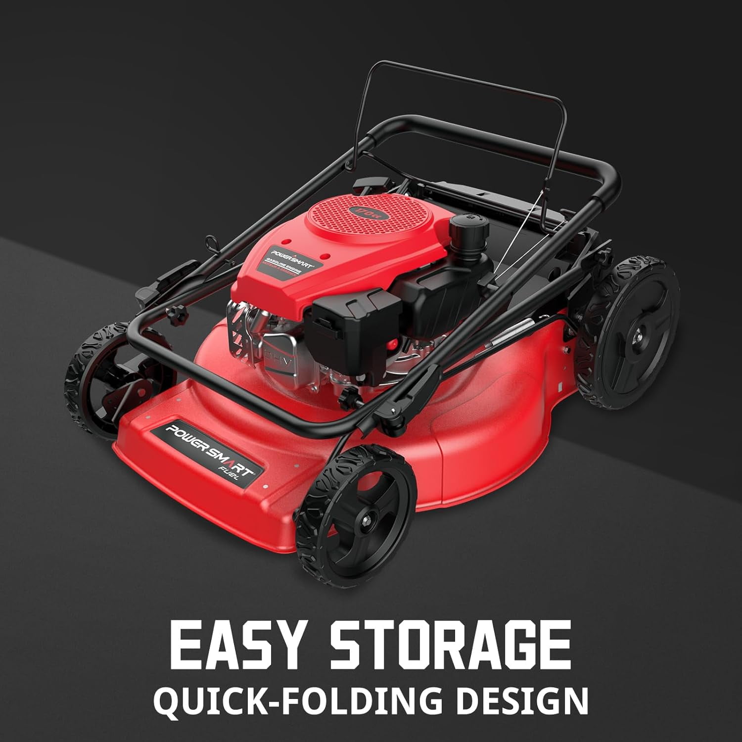 Power Smart 170CC 22" 3-in-1 Gas Self-Propelled Lawn Mower with 6-Position Height Adjustment