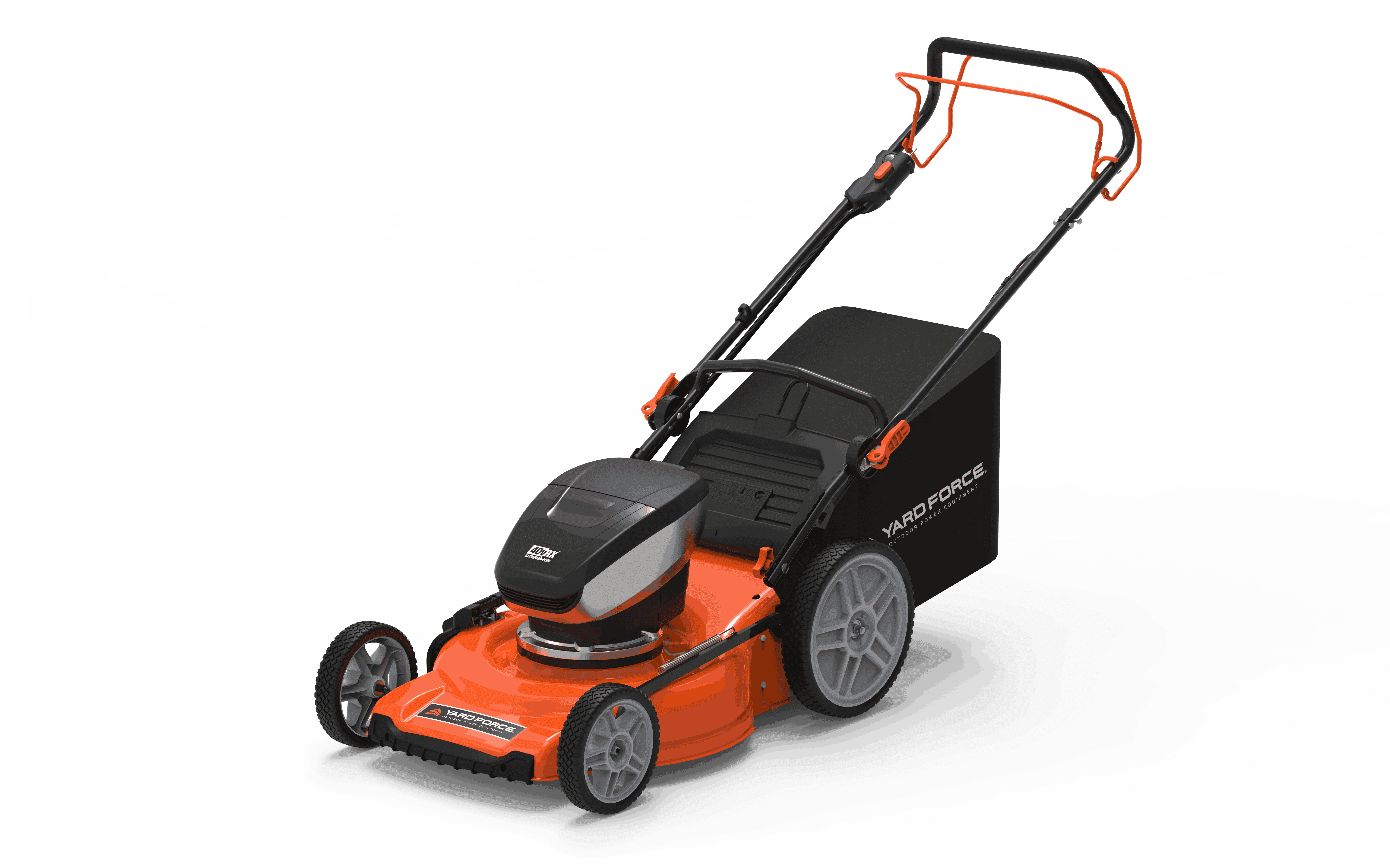 Yard Force 21" Cordless Lawn Mower, 40-Volt, 2 x 5.0 Ah Batteries,Rear Wheel Drive Self-Propelled
