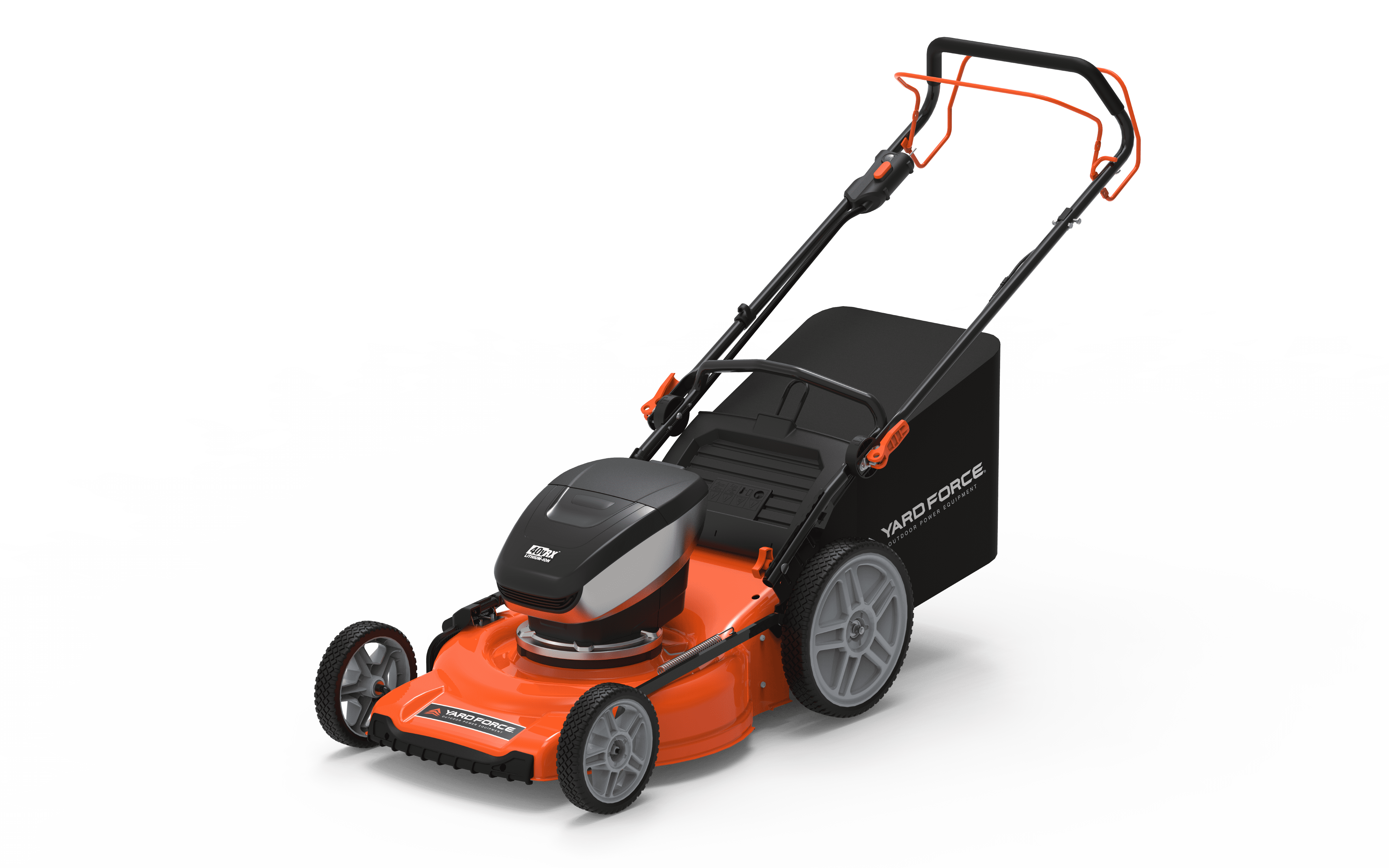Yard Force 21" Cordless Lawn Mower, 40-Volt, 2 x 5.0 Ah Batteries,Rear Wheel Drive Self-Propelled