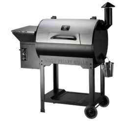 Z GRILLS Classic ZPG-7002B3E with 697 sq.in. , 8-in-1 BBQ Pellet Grill & Smoker Auto Temperature Control with Cover for Outdoor Cooking, Sliver