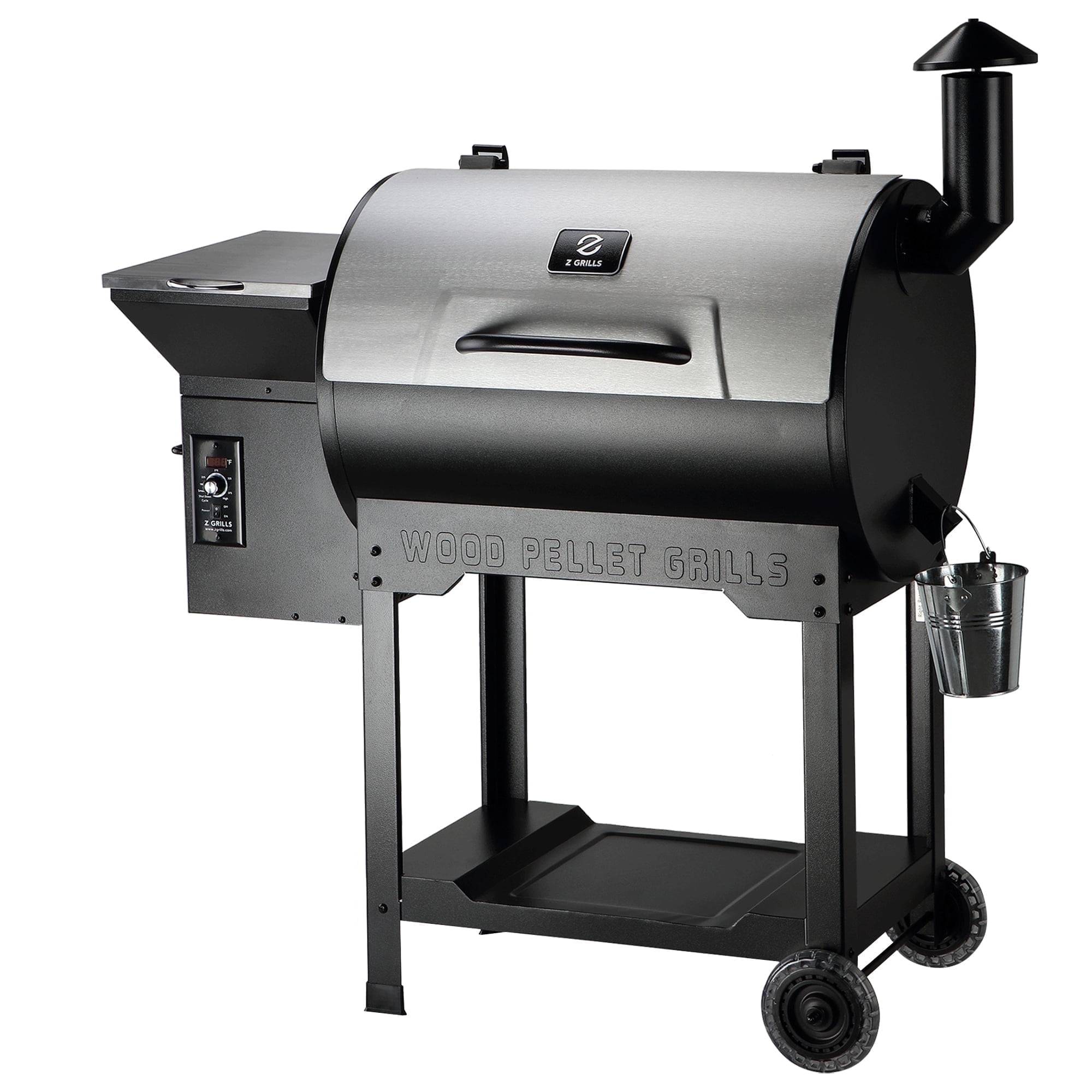 Z GRILLS Classic ZPG-7002B3E with 697 sq.in. , 8-in-1 BBQ Pellet Grill & Smoker Auto Temperature Control with Cover for Outdoor Cooking, Sliver