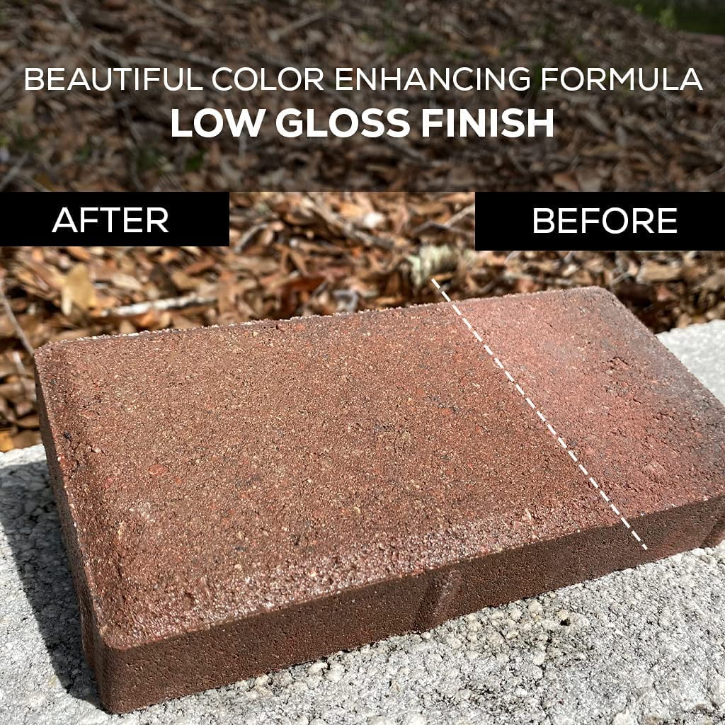 DOMINATOR LG Low Gloss Concrete Paver Sealer, Wet Look, Acrylic Water Based 5 Gallon