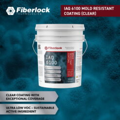 Fiberlock IAQ 6100 Heavy Duty Mold Resistant Coating, Clear, 5 Gallons