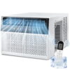 Moifoi 10,000 BTU (6,300 BTU DOE) 450 Sq Ft Window-Mount Air Conditioner, White