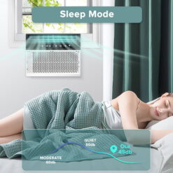 Moifoi 10,000 BTU (6,300 BTU DOE) 450 Sq Ft Window-Mount Air Conditioner, White