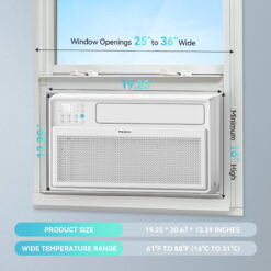 PhiloDeco Energy Star Window Air Conditioner, 10000 BTU Window Air Conditioner with Wifi 440 sq ft.