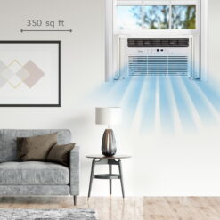 Midea 12,000 BTU Smart Window Air Conditioner, spaces up to 550 sq. ft., Comfort Sense Remote