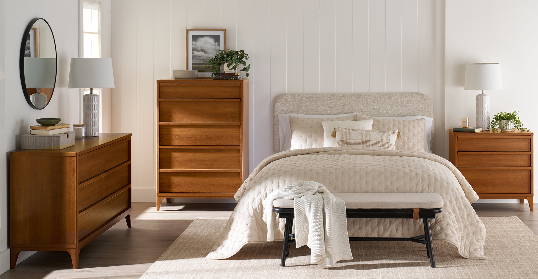 Better Homes & Gardens Greyson 6-Drawer Dresser, Acorn Finish