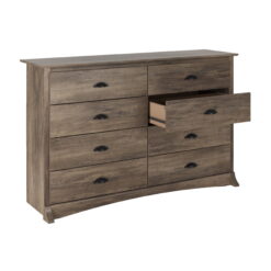 Prepac Salt Spring 8-Drawer Dresser, Drifted Gray