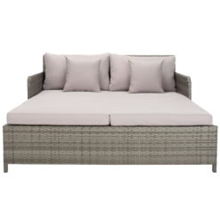 SAFAVIEH Cadeo Outdoor Patio Daybed, Grey