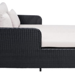 SAFAVIEH Cadeo Outdoor Patio Daybed, Black/Light Grey