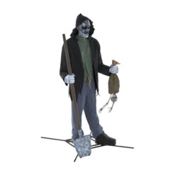 Haunted Living 12-ft Lighted Talking Bone Collector Motion Activated Animatronic