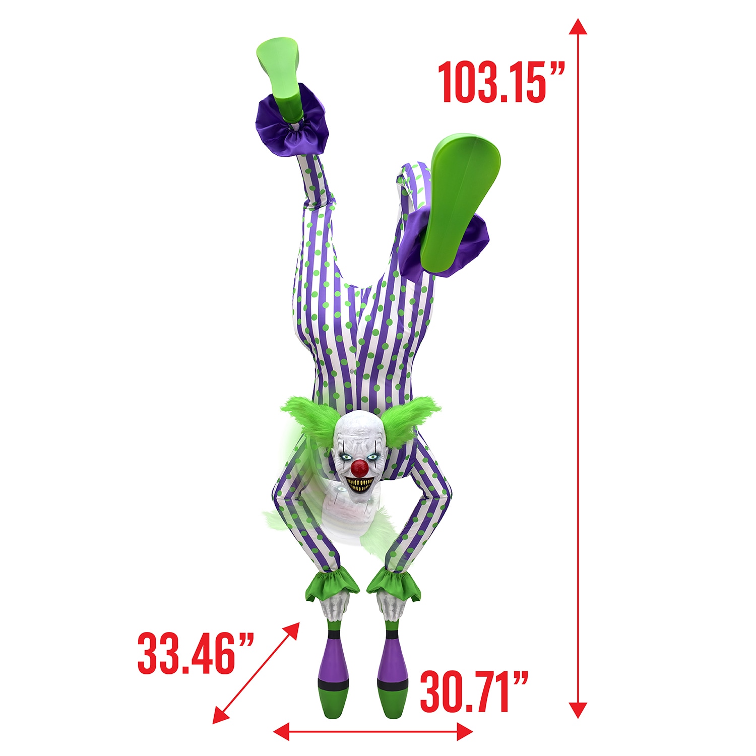 Haunted Living 8.5-ft Laughing Clown Motion Activated Animatronic
