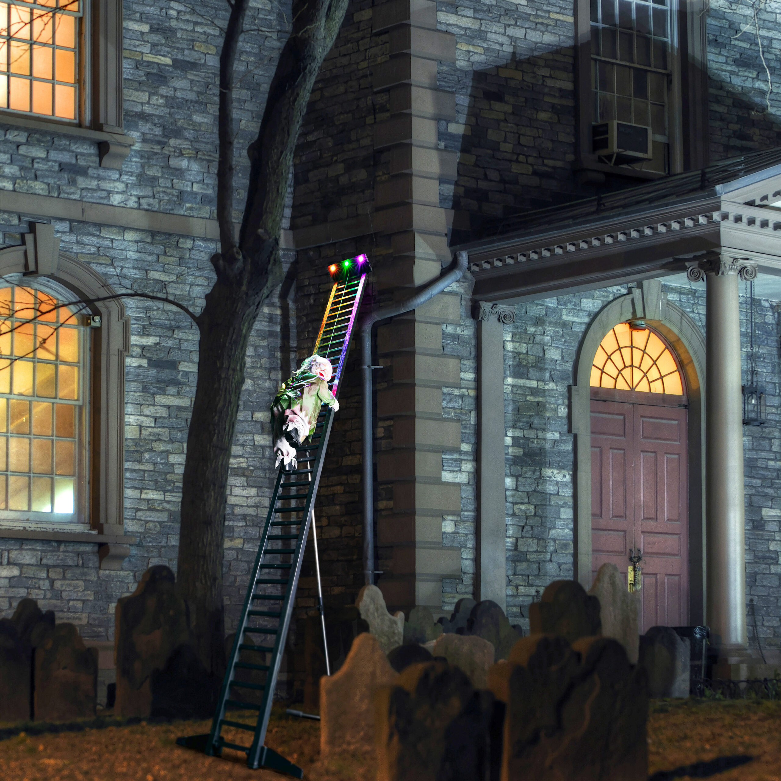 Mr. Halloween 9.17-ft Freestanding Musical Lighted Zombie Animatronic