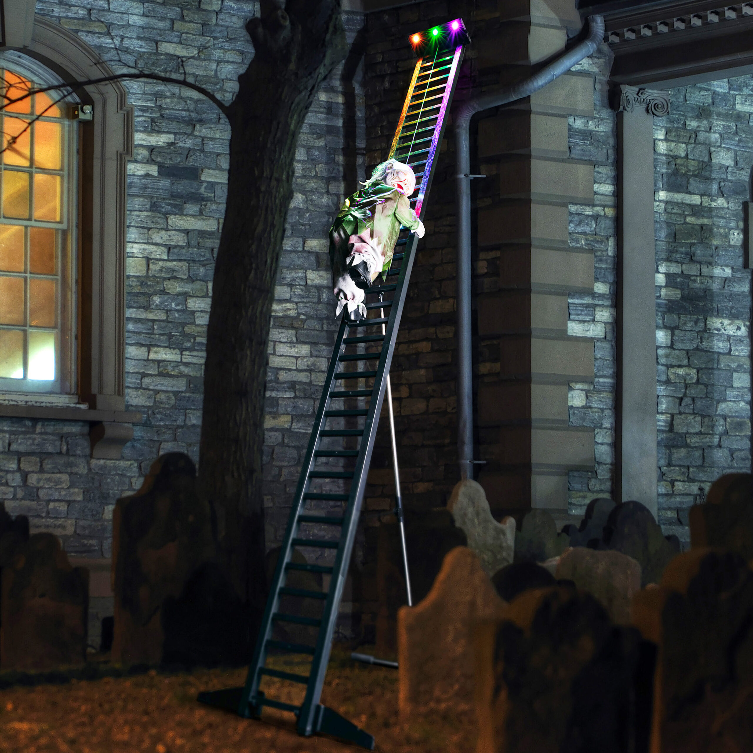 Mr. Halloween 9.17-ft Freestanding Musical Lighted Zombie Animatronic
