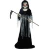 Haunted Hill Farm 8.5-ft Freestanding Motion Activated Talking Lighted Reaper Animatronic