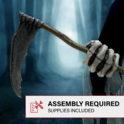 Haunted Hill Farm 8.5-ft Freestanding Motion Activated Talking Lighted Reaper Animatronic