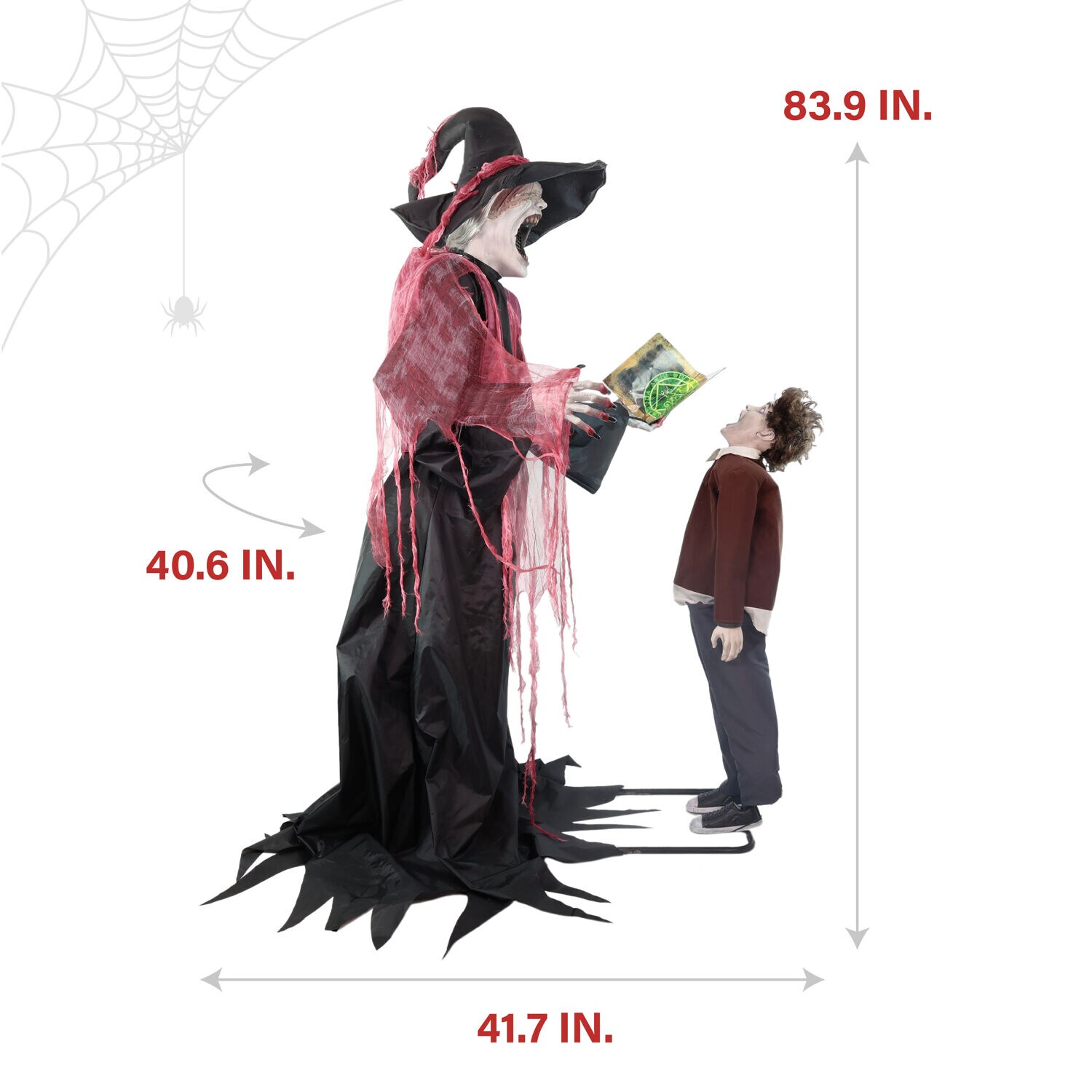 Haunted Hill Farm 6.99-ft Freestanding Motion Activated Talking Lighted Animatronic