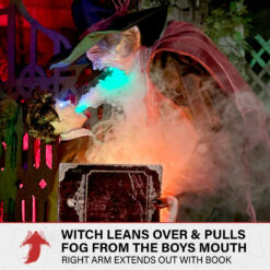 Haunted Hill Farm 6.99-ft Freestanding Motion Activated Talking Lighted Animatronic