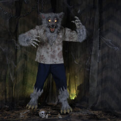 Haunted Living 7-ft Bloodhowler Werewold Motion Activated Lighted Animatronic