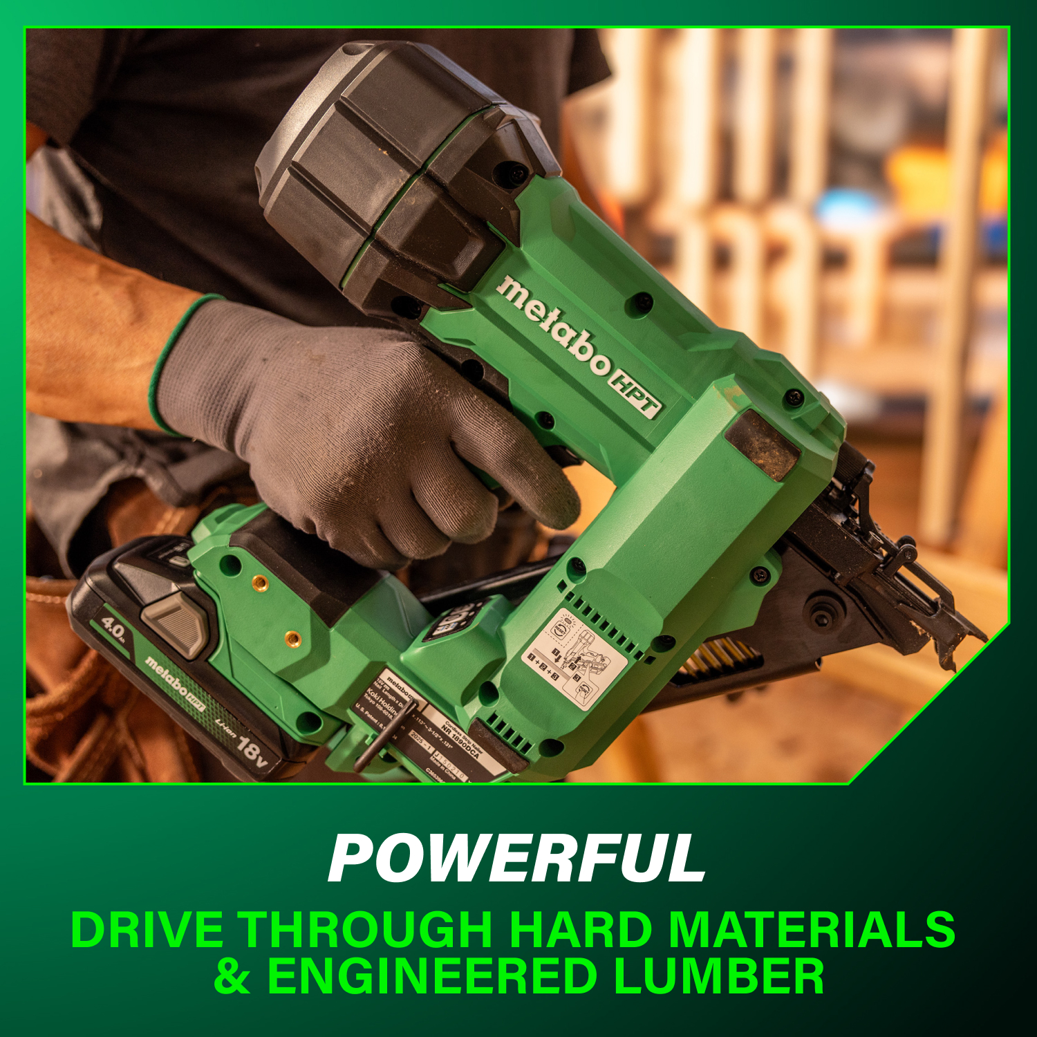 Metabo HPT Multi-Volt 3-1/2-in 30 -Degree Cordless Clip head/Roundhead Framing Nailer ( Battery Included )